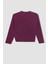 Kız Çocuk Mor Standart Fit Bisiklet Yaka Basic Düz Triko Kazak C6909A824AU 9