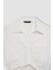 Cropped Fit Gömlek Yaka Twill Kısa Kollu Bluz C7799AX24SM 8