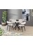 Marmo Highgloss Ahtapot Metal Ayak Istanbul Sandalye Soft-01 100*100 Pota Sabit Masa Takımı 1