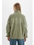 Regular Fit Fermuarlı Dik Yaka Baskılı Polar Sweatshirt C7828AX24WN 8
