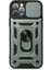 iPhone 12 Pro Kılıf Pars Lens Yüzüklü Silikon - Yeşil - CPT106107-3343 1