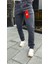 Erkek Füme Regular Fit Esnek Boru Paça Kot Pantolon 1