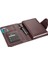 2k 5191 Ajanda Tarihsiz Kareli 14 x 20 cm Ajanda/defter Hesap Makineli Suni Deri Organizer, Bordo 1