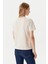 Kadın Monogram Logolu T-Shirt - Bej 2