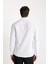 Modern Fit Polo Yaka Poplin Uzun Kollu Beyaz Gömlek R4340AZNS 6