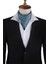 Mavi Motif Desen Italyan Ipek Ascot Fular K648 3