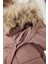 Kız Çocuk Çıkarılabilir Suni Kürk Yaka Kapüşonlu Parka C8515A824AU 6