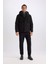 Su İtici Slim Fit Dar Kesim Kapüşonlu Fermuarlı Çıtçıt Kapamalı Cepli Mont C7443AX24WN 7