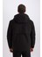 Su İtici Slim Fit Dar Kesim Kapüşonlu Fermuarlı Çıtçıt Kapamalı Cepli Mont C7443AX24WN 10