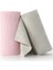 Çok Amaçlı Rulo Mikrofiber Temizlik Bezi 30x30 cm 40 Yapraklı Pembe - Açık Gri(2x20’Lı Paket) 2