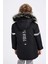 Erkek Çocuk Çıkarılabilir Suni Kürk Yaka Kapüşonlu Pelüş Astar Parka C8786A824WN 8