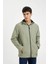 Su İtici Slim Fit Dar Kesim Kapüşonlu Fermuarlı Mevsimlik Baharlık Mont C5821AX24AU 7