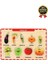 Yeni Seri Çocuk Ebeveyn Eğlenceli Eğitici Öğrenme Destekli Sebzeler Yapboz Ahşap Tutmalı Puzzle 2