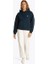 Kadın Boxy Fit Kapüşonlu Logolu Sweatshirt - Lacivert 2