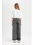 Kız Çocuk Wide Leg Geniş Bol Paça Cepli Jean Pantolon C8536A824AU 6