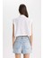 Crop Poplin Kısa Kollu Gömlek C8285AX24SM 8