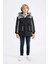 Erkek Çocuk Çıkarılabilir Suni Kürk Yaka Kapüşonlu Pelüş Astar Parka C8990A824CW 6