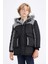 Erkek Çocuk Çıkarılabilir Suni Kürk Yaka Kapüşonlu Pelüş Astar Parka C8990A824CW 7