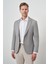 Erkek Haki Örme Slim Fit Mono Yaka Ceket 1