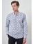 Erkek Lacivert Slim Fit Düğmeli Yaka Gömlek 1