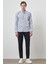 Erkek Lacivert Slim Fit Düğmeli Yaka Gömlek 2