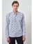 Erkek Lacivert Slim Fit Düğmeli Yaka Gömlek 3