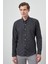 Erkek Siyah Slim Fit Düğmeli Yaka Gömlek 3
