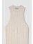 Regular Fit Bisiklet Yaka Kroşe Kolsuz Maxi Triko Plaj Elbise A7830AX24SM 9