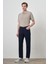 Erkek Lacivert Pamuk 5 Cep Dynamic Fit Jean Kot Pantolon 2