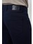 Erkek Lacivert Pamuk 5 Cep Dynamic Fit Jean Kot Pantolon 4