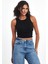 Fitilli Siyah Crop Halter Yaka Sıfır Kol Pamuklu 3'lü Kadın Atlet 5