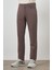 Erkek Kahve Pamuk 5 Cep Dynamic Fit Jean Kot Pantolon 3