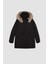 Su Geçirmez Şişme Mont Parka Oversize Geniş Kalıp Çıkarılabilir Suni Kürk Kapüşonlu Fermuarlı Çıtçıtlı Cepli A4074AX24WN 9