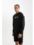 Fit Siyah NBA Brooklyn Nets Comfort Fit Kapüşonlu Sweatshirt C9252AX24AU 6