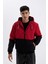 Slim Fit Dar Kesim Kapüşonlu Polar Mont Astarlı Fermuarlı N4531AZ24AU 6