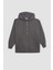 Oversize Geniş Kalıp Kapüşonlu Cepli Basic Düz Fermuarlı Sweatshirt V4233AZ24WN 7