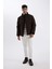 Şişme Mont Slim Fit Dar Kesim Dik Yaka Fermuarlı Cepli C9020AX24WN 7