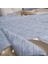 2 Parça Buz Mavisi Sofra Sunum Seti 1 Adet Üçgen Runner 50x150 cm - 1 Adet Dikdörtgen Runner 50x150 cm 2