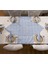 2 Parça Buz Mavisi Sofra Sunum Seti 1 Adet Üçgen Runner 50x150 cm - 1 Adet Dikdörtgen Runner 50x150 cm 3