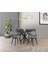 Ahtapot Metal Ayak Irony Highgloss Istanbul Sandalye Soft-18 100*100 Pota Masa Takımı 1