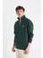 Comfort Regular Fit Rahat Kalıp Fermuarlı Dik Yaka Baskılı Sweatshirt C6132AX24AU 7