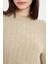 Regular Fit Crop Bisiklet Yaka Örgü Delikli Triko Kazak C6321AX24WN 6