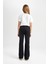 Kız Çocuk Flare Fit İspanyol Paça Cepli Siyah Jean Pantolon C8535A824AU 6