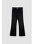 Kız Çocuk Flare Fit İspanyol Paça Cepli Siyah Jean Pantolon C8535A824AU 7