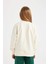 Kız Çocuk Relax Fit Bisiklet Yaka Baskılı Okul Sweatshirt C6868A824AU 9