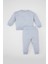 Kız Bebek 2'li Takım Baskılı Sweatshirt Jogger Eşofman Altı D0814A524AU 6