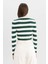 Coool Slim Fit Dar Kesim Çizgili Bisiklet Yaka Triko Kazak X6888AZ24WN 6