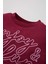 Kız Bebek 2'li Takım Baskılı Bisiklet Yaka Sweatshirt Beli Lastikli Eşofman Altı D0815A524AU 6