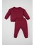Kız Bebek 2'li Takım Baskılı Bisiklet Yaka Sweatshirt Beli Lastikli Eşofman Altı D0815A524AU 9
