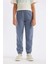 Kız Çocuk Gri Standart Fit Beli Paçası Lastikli Cepli Basic Düz Okul Jogger Eşofman Altı X9036A624AU 1